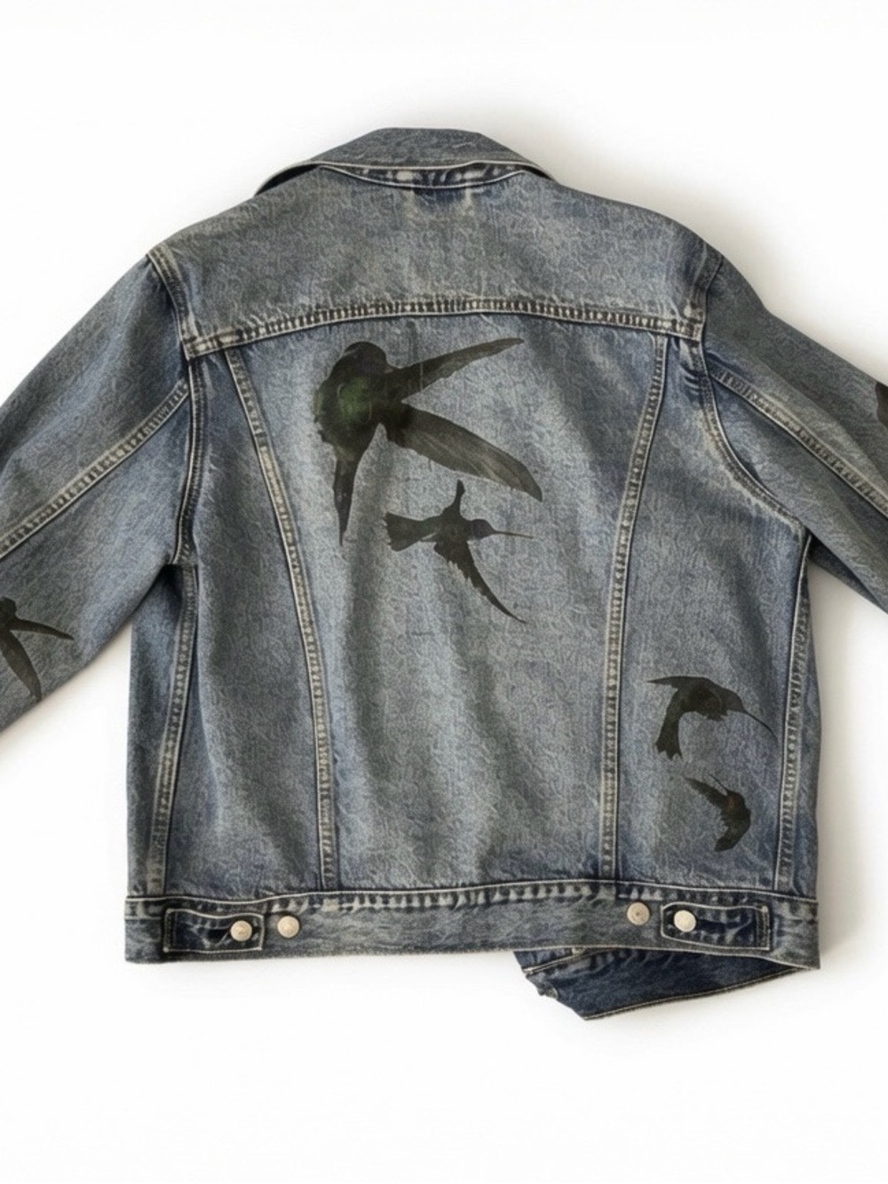 Levi’s Vintage Fit Denim Trucker Jacket Men’s Medium Hummingbird Graphic Mens M - Picture 2 of 6